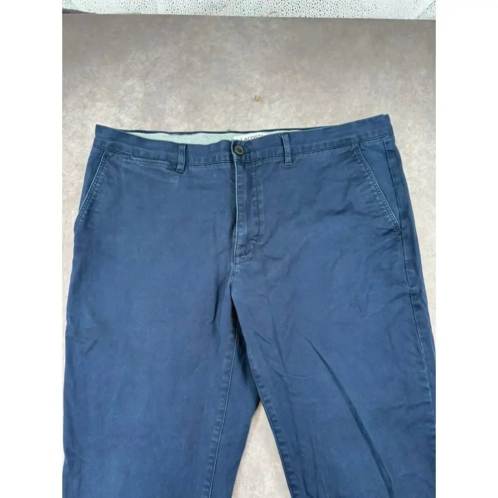 Lacoste Regular Fit Navy Chino Pants Men’s 38x32